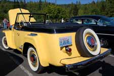 Photo of 1948 Overland Willys Jeepster in original Fiesta Yellow and Princeton Black paint colors