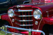 1950 Willys Overland Jeepster front grille is very different from the grille used on 1948 and 1949 Jeepster models