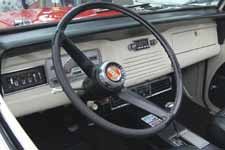 Photo shows 1968 Jeepster Commando with a very original dashboard, instruments and steering wheel