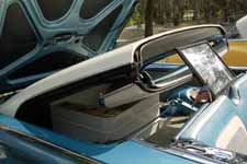 Ingenious hinged top folds into the trunk in a 1959 Ford Galaxie Skyliner retractable hardtop classic