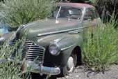 Very original and restorable 1941 Buick coupe at vintage car storage lot