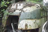 Very cool 1950's vintage passenger bus found in classic car wrecking yard 