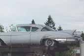 Rare and restorable 1950's Cadillac Eldorado stored in vintage car junkyard