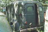 Cool rear doors on 1930's Ford panel truck found in classic car junk yard