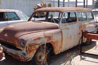 Project cars and trucks found in vintage car junk yards and wrecking yards 